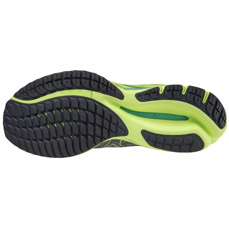 Mizuno Men's Wave Rider 26 Grey/Lime-6
